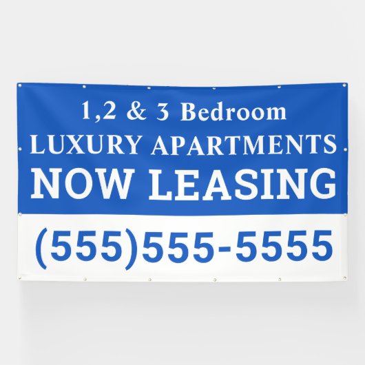 Aangepaste nu leasebanner spandoek (Horizontaal)