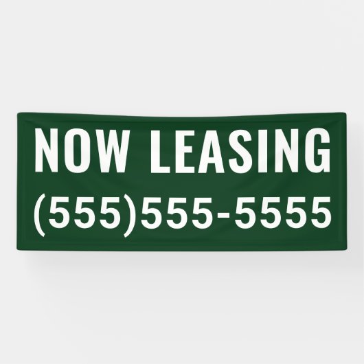 Aangepaste nu leasebanner spandoek (Horizontaal)