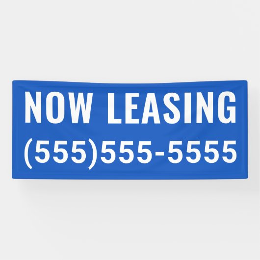 Aangepaste nu leasebanner spandoek (Horizontaal)