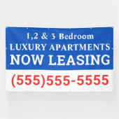 Aangepaste nu leasebanner spandoek (Horizontaal)