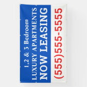 Aangepaste nu leasebanner spandoek (Verticaal)