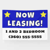 Aangepaste nu leasing spandoek (Horizontaal)