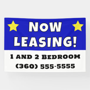 Aangepaste nu leasing spandoek