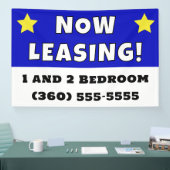 Aangepaste nu leasing spandoek (Beurs)