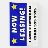 Aangepaste nu leasing spandoek (Verticaal)