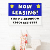 Aangepaste nu leasing spandoek (Insitu)