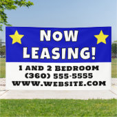 Aangepaste nu leasing spandoek (Buitenkant)