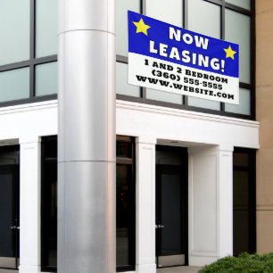 Aangepaste nu leasing spandoek