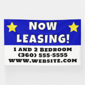 Aangepaste nu leasing spandoek (Horizontaal)