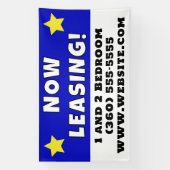 Aangepaste nu leasing spandoek (Verticaal)