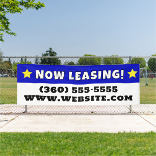 Aangepaste nu leasing spandoek