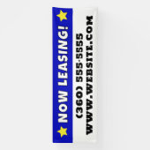 Aangepaste nu leasing spandoek (Verticaal)