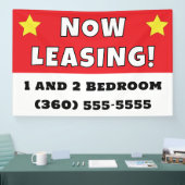Aangepaste nu leasing spandoek (Beurs)