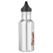 Aangepaste nummer een papa puppy hond waterfles  (Links)