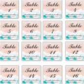 Aangepaste nummers voor strandwagentjes sticker (Voorkant)