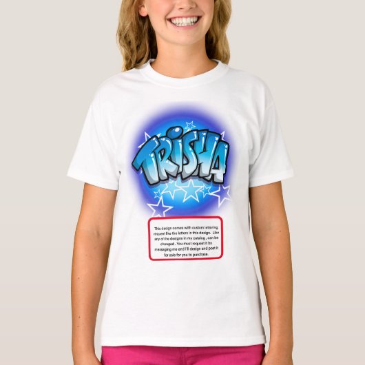 Aangepaste nummersterren T-Shirt voor het luchtpen (Voorkant)