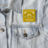 Aangepaste Nurse Daisy Award Vierkante Button 5,1 Cm (In situ)