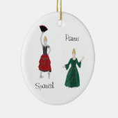 Aangepaste Nutkraker Spaans/Parent Keepomwille Ce Keramisch Ornament (Rechts)