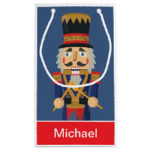 Aangepaste Nutkraker Speelgoed Blue Soldier Klein Cadeauzakje (Achterkant)