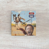 Aangepaste Oatman Route 66 Ezel Trapt Vierkante Klok