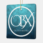 Aangepaste OBX Buitenbanken NC Kerstmis Keramisch Ornament (Links)