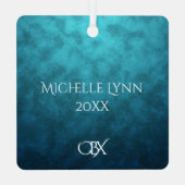 Aangepaste OBX Buitenbanken NC Kerstmis Metalen Ornament (Achterkant)