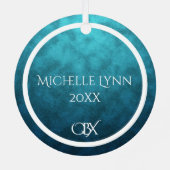 Aangepaste OBX Buitenbanken NC Kerstmis Metalen Ornament (Achterkant)