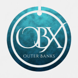 Aangepaste OBX Buitenbanken NC Kerstmis Metalen Ornament