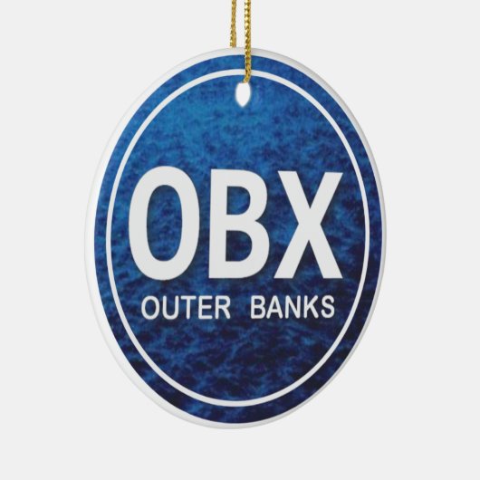 Aangepaste OBX Buitenbanken North Carolina Beach Keramisch Ornament (Rechts)