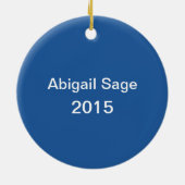 Aangepaste OBX Buitenbanken North Carolina Beach Keramisch Ornament (Achterkant)