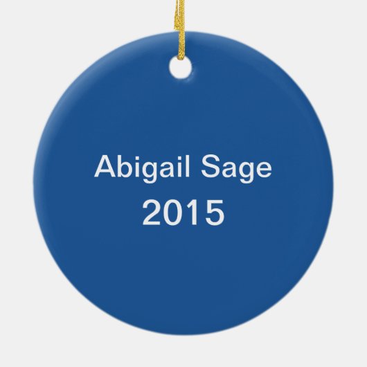 Aangepaste OBX Buitenbanken North Carolina Beach Keramisch Ornament (Achterkant)