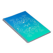 Aangepaste Ocean Waves Notitieboek (Rechterzijde)