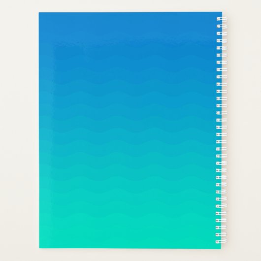 Aangepaste Ocean Waves Planner (Achterkant)