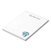 Aangepaste Oceanische Fluister Zeekoe Notitieblok (Linkerzijde)