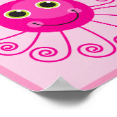 Aangepaste Octopus Big Sister Child Name Poster (Hoek)