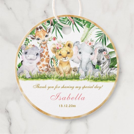 Aangepaste Oerwoud-baptisme en eersteklas labels (Voorkant)