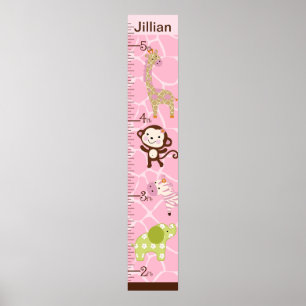 Aangepaste Oerwoud Jill Growth Chart #2 Poster