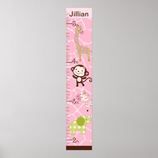 Aangepaste Oerwoud Jill Growth Chart #2 Poster (Voorkant)