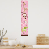 Aangepaste Oerwoud Jill Growth Chart #2 Poster (Keuken)