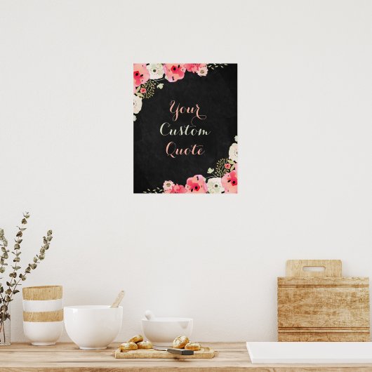 Aangepaste offerte Aangepaste afdrukcontroletekst Poster (Keuken)