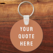Aangepaste offerte Cadeau Terracotta gepersonalise Sleutelhanger (Voorkant)