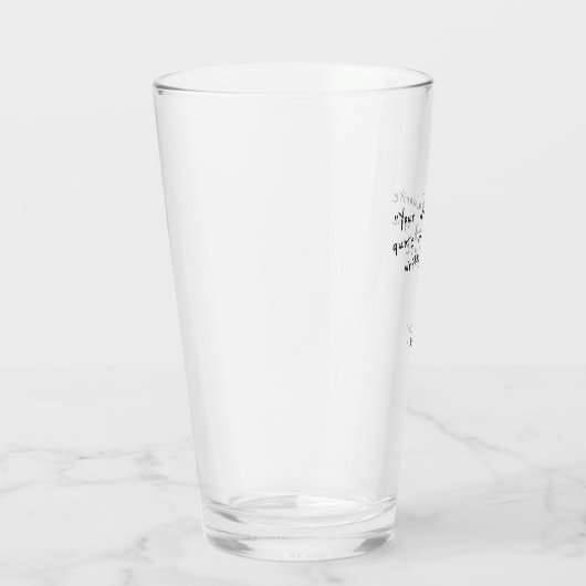 Aangepaste offerte - creëer uw eigen bierglas glas (Rechts)