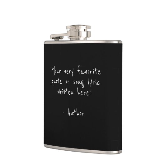 Aangepaste offerte - creëer uw eigen Black and Whi Heupfles (Links)