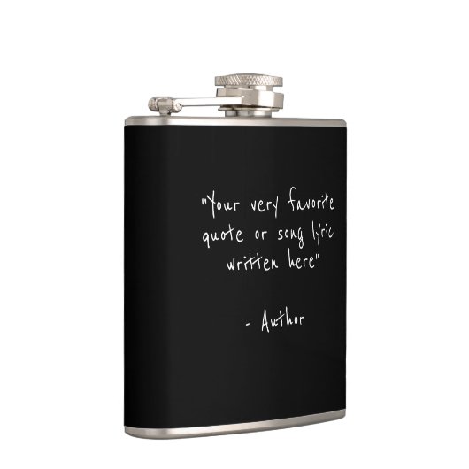 Aangepaste offerte - creëer uw eigen Black and Whi Heupfles (Rechts)