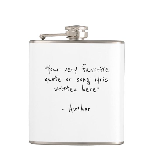 Aangepaste offerte - creëer uw eigen Hip Heupfles (Voorkant)