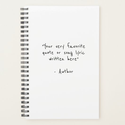 Aangepaste offerte - creëer uw eigen minimalist planner (Voorkant)