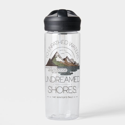 Aangepaste offerte Eenvoudige Explorer Inspirerend Waterfles (Voorkant)