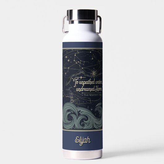 Aangepaste offerte Elegant  Inspirerend Waterfles (Voorkant)