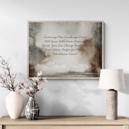 Aangepaste offerte, Gezegde, Bijbelvers Moody Wate Poster