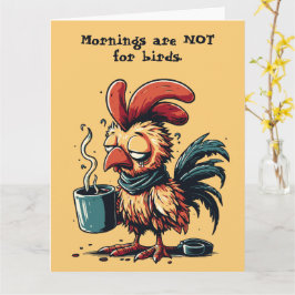 Aangepaste offerte Grappige kip Retro ontwerp Kaart